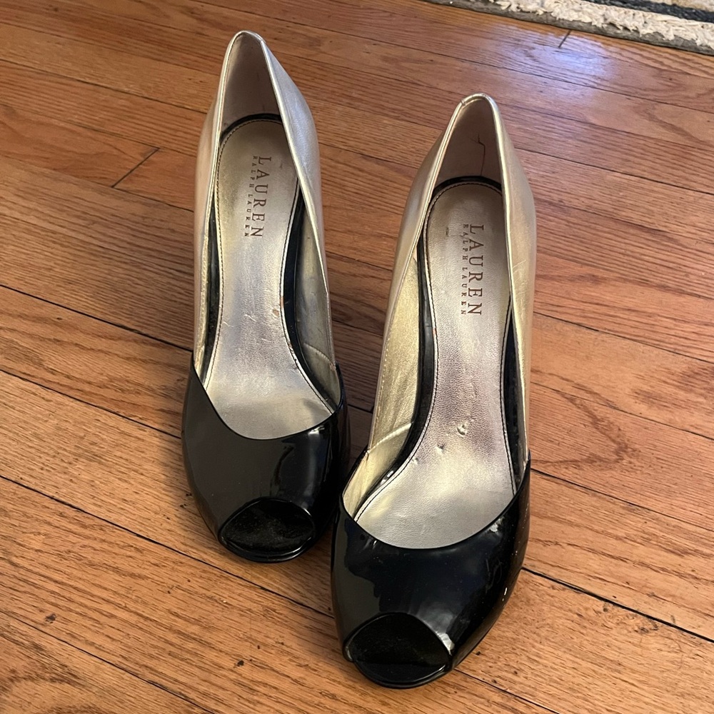 Ralph Lauren Peep Toed Pumps